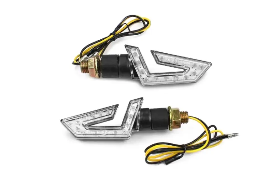 Clignotant a led boomerang universel (vendu par 2) (Homologué)