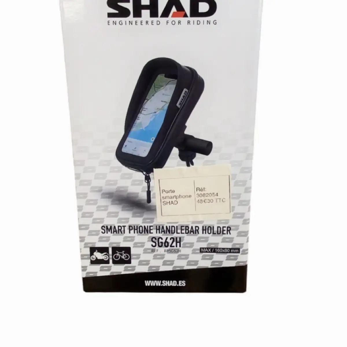 Support smartphone et GPS 160x80 mm Shad