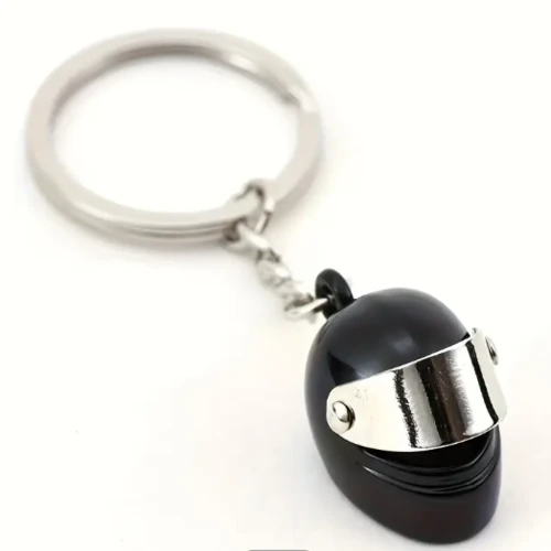 Porte-clés moto en métal chaud  Casque moto - 1 pièce
