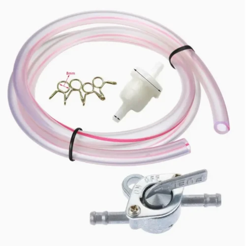 3.28 pieds tuyau de carburant flexible BLANC